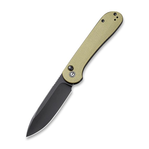 Nóż CIVIVI Button Lock Elementum Olive Micara - 2555492