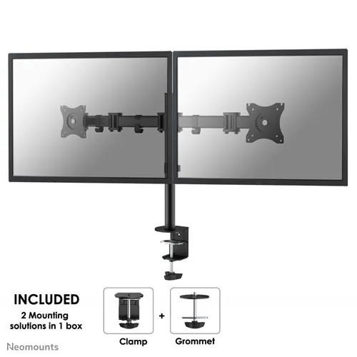 Neomounts NM-D135DBLACK uchwyt / stojak do monitorów 68,6 cm (27") Biurko Czarny - 966998