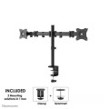 Neomounts NM-D135DBLACK uchwyt / stojak do monitorów 68,6 cm (27") Biurko Czarny - 1362558