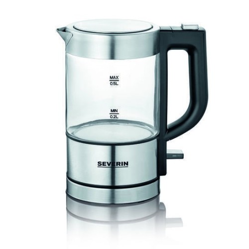 Severin WK 3472 czajnik elektryczny 0,5 l 1100 W Srebrny - 2580498