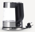 SEVERIN CZAJNIK ELEKTR. SZKŁO-STAL, POJ. 1 L, ZAKRYTA GRZAŁKA, FILTR ANTYWAPNIOWY, LAMPKA KONTROLNA, MOC 2200W WK3468 - 2580517