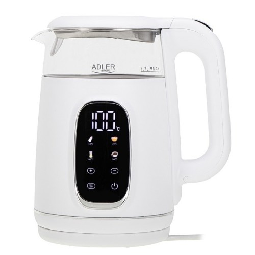 Czajnik elektryczny ADLER AD 1305 biało-srebrny - 2580643