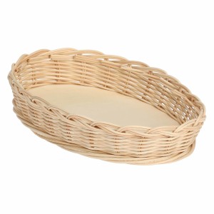Wiklinowy kosz na owalne naczynie do zapiekania Midollino - Brązowy, 30 cm