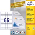 Avery 3666 samoprzylepne etykiety Prostokąt Na stałe Biały 6500 szt. - 2583557