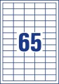 Avery 3666 samoprzylepne etykiety Prostokąt Na stałe Biały 6500 szt. - 2583559