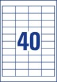 Avery 3657 samoprzylepne etykiety Prostokąt Na stałe Biały 4000 szt. - 2583563