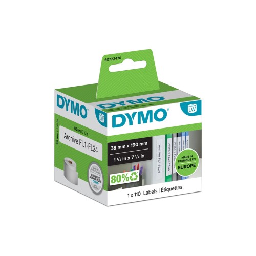 DYMO LW - Małe etykiety LAF podwieszane imiennych - 38 x 190 mm - S0722470 - 2583673
