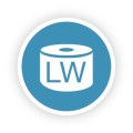LW Adresowa etykieta biała 25x25mm/2 rolki 850 etykiet - 2583724