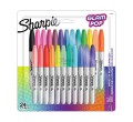 Sharpie 2198779 marker 24 szt. Końcówka cienka Czarny, Niebieski, Zielony, Pomarańczowy, Różowy, Czerwony, Żółty - 2584578