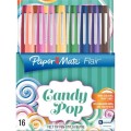 Papermate Flair Candy Pop mazak Średni Wielobarwny 16 szt. - 2365242