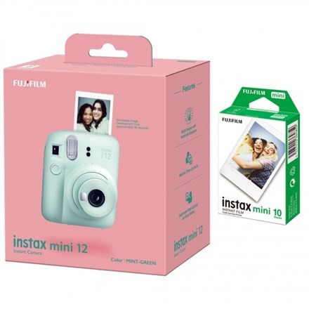 Folia Fujifilm | Aparat Instax Mini 12 + Instax Mini Glossy (10 zł) | Miętowa zieleń | 800 - 2584531