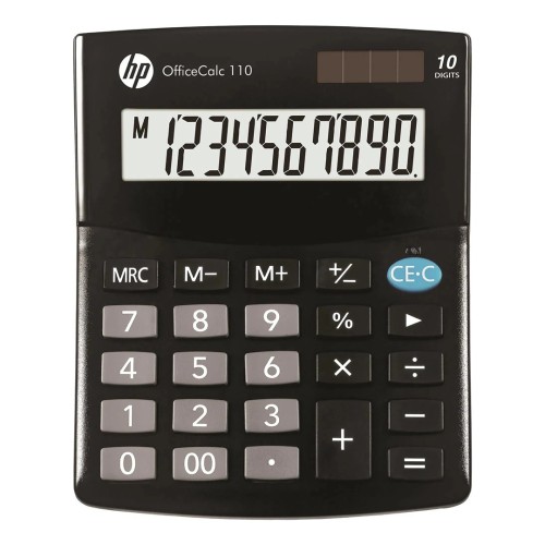 HP Kalkulator biurowy HP OC 110/INT BX, 10-cyfr. wyświetlacz, 125x101x33mm, czarny - 2490033