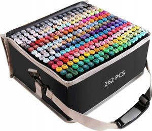 Extralink | Zestaw markerów alkoholowych | flamastry, mazaki, pisaki, 262 sztuk