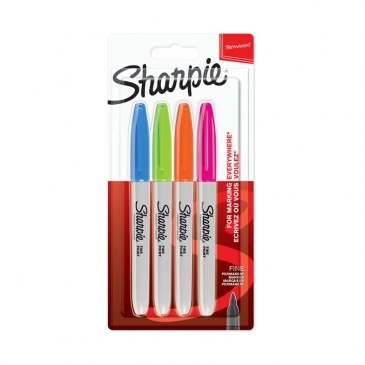 SHARPIE -zestaw markerów 4 szt FINE POINT - 2584594