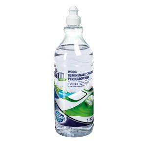 MILL CLEAN Woda demineralizowana perfumowana Konwalia do żelazek, produkt do prasowania o wysokiej czystości  1,22L (opak.zb 9 szt.)
