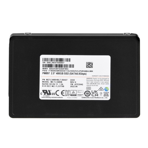 Dysk SSD Samsung PM897 480GB SATA 2.5" MZ7L3480HBLT-00A07 (DWPD 3) - 2585744