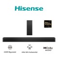 Soundbar Hisense HS2100 2.1CH 240W Dolby Digital Czarny - 2587057