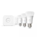 Philips Hue W Starter Kit 9,5W A60 E27 3szt, mostek, przełącznik Philips Hue Hue W Starter Kit 9,5W A60 E27, 3szt., mostek, przełącznik E27 9,5 W Ciepły Biały 2700K Bluetooth i Zigbee - 2587489