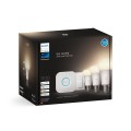 Philips Hue W Starter Kit 9,5W A60 E27 3szt, mostek, przełącznik Philips Hue Hue W Starter Kit 9,5W A60 E27, 3szt., mostek, przełącznik E27 9,5 W Ciepły Biały 2700K Bluetooth i Zigbee - 2292103