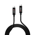 Lindy 43348 kabel USB USB 3.2 Gen 2 (3.1 Gen 2) 3 m USB C Czarny - 2587753