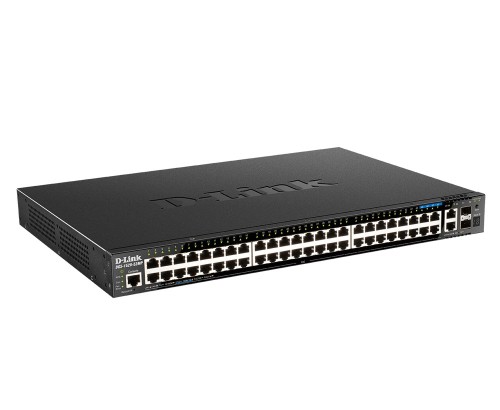 D-Link DGS-1520-52MP Zarządzany L3 Gigabit Ethernet (10/100/1000) Obsługa PoE 1U Czarny - 2588371