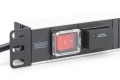 Digitus Listwa zasilająca PDU 19" Rack, 7x gniazdo schuko, 2.0m, 1x wtyk unischuko, 16A, wł./wył., zabezpieczenie przepięciowe, profil aluminiowy - 2352449
