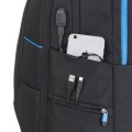Rivacase 7860 torba na notebooka 43,9 cm (17.3") Plecak Czarny, Niebieski - 2590360