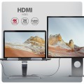 Stojak do laptopów i tabletów z hubem USB-C Axagon HMC-STND - srebrny - 2429763