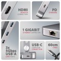 Stojak do laptopów i tabletów z hubem USB-C Axagon HMC-STND - srebrny - 2429767