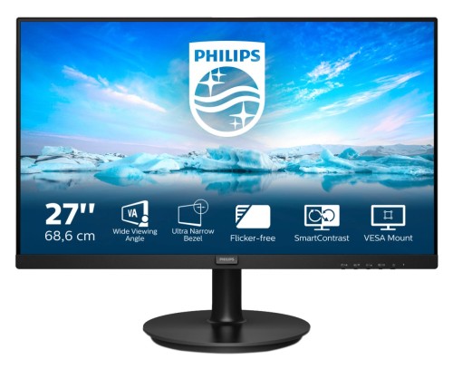 Philips V Line 271V8LA/00 LED display 68,6 cm (27") 1920 x 1080 px Full HD Czarny - 2590812