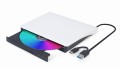 GEMBIRD ZEWNĘTRZNA NAGRYWARKA DVD 8X, CD 24X USB 3.1 SLIM CZARNO-BIAŁA - 1297738