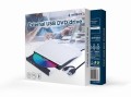 GEMBIRD ZEWNĘTRZNA NAGRYWARKA DVD 8X, CD 24X USB 3.1 SLIM CZARNO-BIAŁA - 2149711