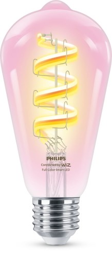 Philips Przezroczysta żarówka LED z widocznym spiralnym żarnikiem 40 W ST64 E27 - 1894449