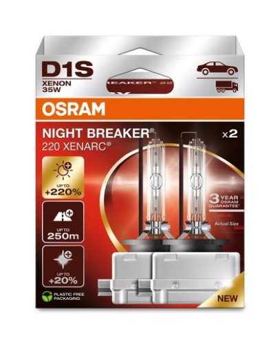 OSRAM D1S XENARC NIGHT BREAKER 220 - 3 lata gwarancji - 2593374