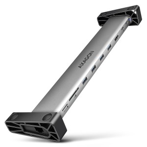 Koncentrator wieloportowy AXAGON HMC-10HLS, 4x USB-A i 2x USB-C, HDMI 4K/60Hz, RJ-45, SD/microSD, PD 100W