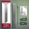 Koncentrator wieloportowy AXAGON HMC-10HLS, 4x USB-A i 2x USB-C, HDMI 4K/60Hz, RJ-45, SD/microSD, PD 100W - 2202359