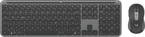 Logitech MK950 Signature for Business klawiatura Dołączona myszka Biuro RF Wireless + Bluetooth QWERTZ Niemiecki Grafitowy - 2163701