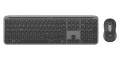Logitech MK950 Signature for Business klawiatura Dołączona myszka Biuro RF Wireless + Bluetooth QWERTZ Niemiecki Grafitowy - 2463473