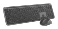 Logitech MK950 Signature for Business klawiatura Dołączona myszka Biuro RF Wireless + Bluetooth QWERTZ Niemiecki Grafitowy - 2463475
