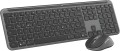 Logitech MK950 Signature for Business klawiatura Dołączona myszka Biuro RF Wireless + Bluetooth QWERTZ Niemiecki Grafitowy - 2163697