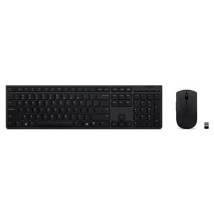 Lenovo | Profesjonalna bezprzewodowa ładowalna klawiatura i mysz combo | Zestaw klawiatury i myszy | Bezprzewodowy | Mysz w zestawie | Język nordycki | Łączność Bluetooth | Szary