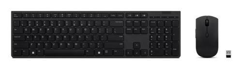 Lenovo | Profesjonalna bezprzewodowa ładowalna klawiatura i mysz combo | Zestaw klawiatury i myszy | Bezprzewodowy | Mysz w zestawie | Język nordycki | Łączność Bluetooth | Szary - 2236799