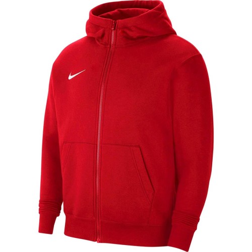 Bluza dla dzieci Nike Park 20 Fleece Full-Zip Hoodie czerwona CW6891 657 - 1953751