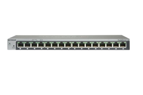 NETGEAR GS116 Nie zarządzany Gigabit Ethernet (10/100/1000) Szary - 744729