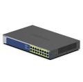 NETGEAR GS516PP Nie zarządzany Gigabit Ethernet (10/100/1000) Obsługa PoE Niebieski, Szary - 2596898