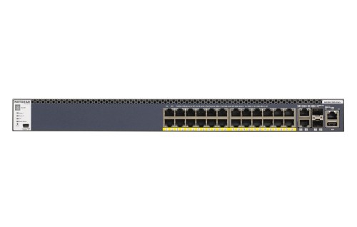 NETGEAR M4300-28G-PoE+ Zarządzany L3 Gigabit Ethernet (10/100/1000) Obsługa PoE 1U Czarny - 1889961