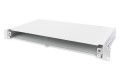 Panel krosowy FO bez płyty czołowej 19'' 1U, wysuwany, dławnica PG13.5 i PG16, opaski/uchwyty, szary - 2035485