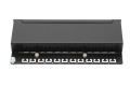 Digitus Panel krosowy (patch panel) desktop (biurkowy) 12x RJ45, LSA poziom, kat.6A, ekranowany, czarny, prowadnica kabli - 2285028