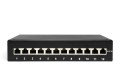 Digitus Panel krosowy (patch panel) desktop (biurkowy) 12x RJ45, LSA poziom, kat.6A, ekranowany, czarny, prowadnica kabli - 2423142