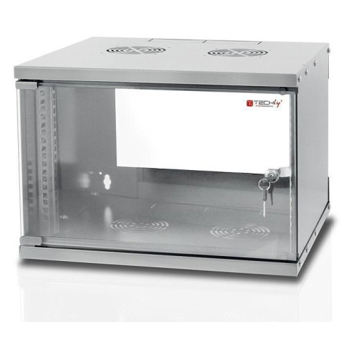 Techly I-CASE EL-1006G45 stojak 6U Szafa wisząca Szary - 2597187